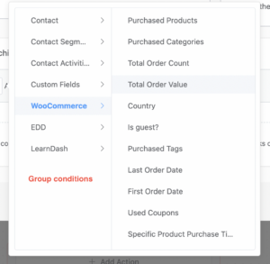 Condition block groups 2